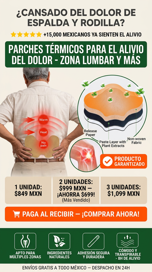 Parches de calor para el dolor x 10